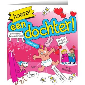 Wenskaarten - Dochter cartoon