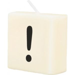 Letter Kaarsje ! 4cm