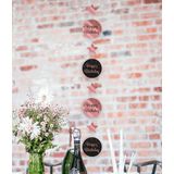PD-Party 7024211 Plastic Hangend Feest Decoratie - 80, Roze/Zwart | Unieke feestdecoratie voor 80ste verjaardagsfeestjes