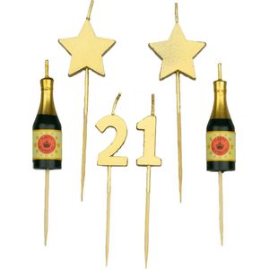 Party cake candles - 21 years