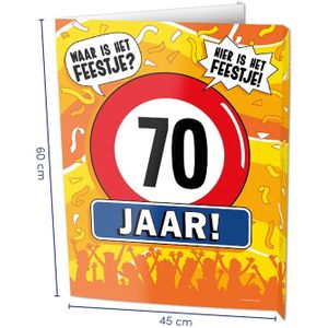 Raambord 70 jaar 60cm