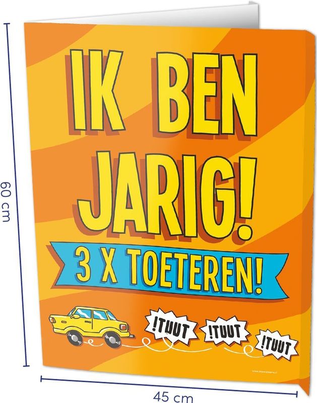 Paperdreams Window Signs - Van Harte Gefeliciteerd 60x45cm