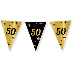 Flaggenleine 50 Jahre Gold Schwarz 10m