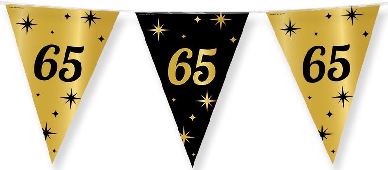 Flaggenleine 65 Jahre Gold Schwarz 10m