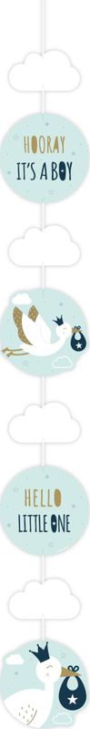 Hangdecoratie Newborn Baby Boy 120cm