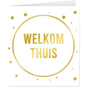 Gold white cards - Welkom thuis
