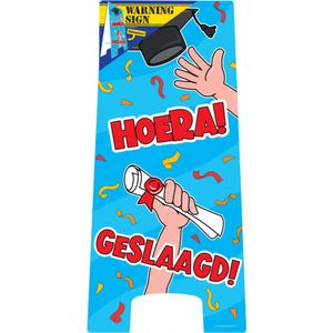 Warning Sign Geslaagd Cartoon 58cm
