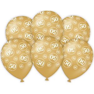 PD-Party 7035907 Wedding Ballonnen | Decoratief Bruiloft Ballonnen 50 jaar Jubileum - 30cm Lengte x 30cm Breedte x 30cm Hoogte | Pak Van 6