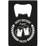 Metal beer opener - Happy birthday