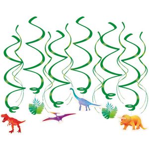 Swirl decorations dino