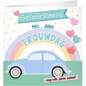 Bruiloft Wenskaart 23cm