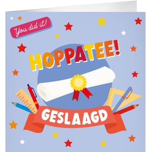 Geslaagd Wenskaart 23cm