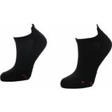 Boru Bamboo - Korte Sneaker Sokken - Zwart - 2 Pack