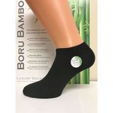 Boru Bamboo - Korte Sneaker Sokken - Zwart - 2 Pack