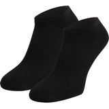 Boru Bamboo - Korte Sneaker Sokken - Zwart - 2 Pack