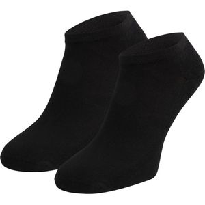 Boru Bamboo - Korte Sneaker Sokken - Zwart - 2 Pack