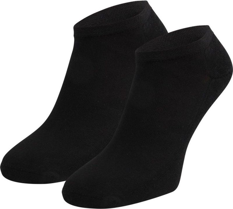 Boru Bamboo - Korte Sneaker Sokken - Zwart - 2 Pack