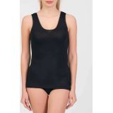 Boru Bamboo Dames Hemd Brede Band Zwart (Maat: M)