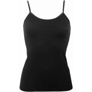 Boru Bamboo Dames Spaghetti Topje Zwart (Maat: S)