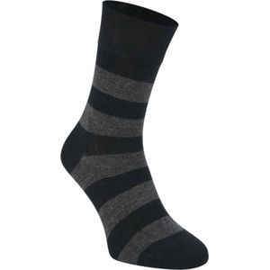 Boru Bamboo Sokken Streep Zwart