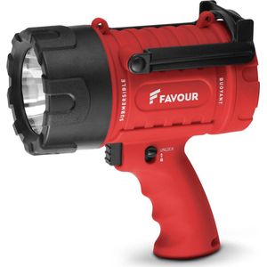 Favour industriële handschijnwerper LED, hoogwaardige bouwlamp met statief - dompelbare waterdichte perfecte LED-lichtbron voor autowerkzaamheden en renovaties dankzij de praktische handgreep