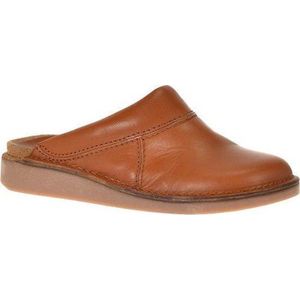 Leren pantoffel muil Toprock 6000 cognac 40