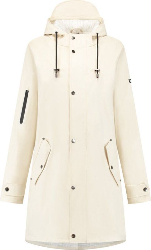 Mirage - Rainfall Trenchcoat - Off White - Gemaakt van Polyester Soft Touch - 100% Water- en Winddicht