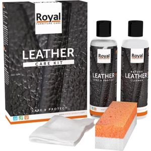 Oranje Furniture Care Onderhoud leer Leather Care & Protection Set 2x150 ml leer onderhoud