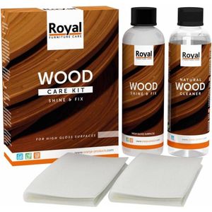 Oranje Shine & Fix Wood Care Kit + Cleaner 2x250ml