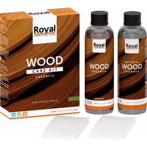 Greenfix - Wood Care Kit - Onderhoudsset - Natuurlijke Olie - Reinigingsmiddel