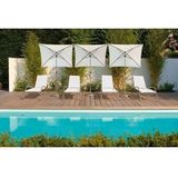 Parasol Borek Verona Batyline Wit 130 x 180 cm