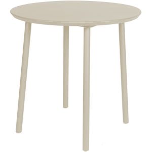 George table diameter80x75 cm alu pearl grey