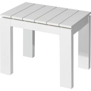 Morris side table 50x40 cm alu white
