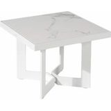 Bijzettafel Borek Arta Alu Wit / Aura 50 X 50 X 40 cm
