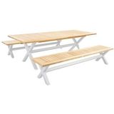 Tuintafel Yoi Wakai White Teak 236 X 100 cm