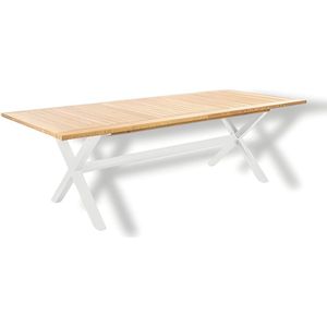 Gartentisch Yoi Wakai White Teak 236 x 100 cm