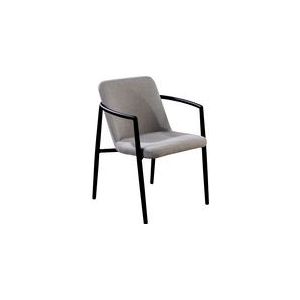 Youkou dining chair alu black/flanelle grey - Yoi
