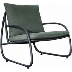 Yoi - Youkou lounge chair alu black/almond green