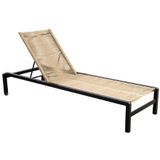 Ishi stackable lounger alu black/rope natural - Yoi