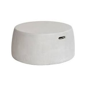 Nick fiberglas lage tafel/kruk XL cemento white - Max&Luuk