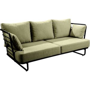 Taiyo sofa 3 seater alu black/emerald green - Yoi