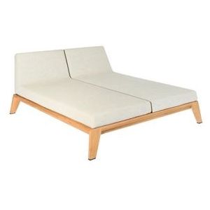 Daybed Birek Hybrid Teak Alu Antraciet / Prato Shell