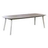 Sashimi dining table 238x110 cm oval aluminium salix/vulcano - Yoi