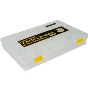 Spro Tackle Box Visbox 27,5 x 18 x 4,5 cm, visbox voor kunstaas, tacklebox voor wobbler, rubberen vissen & knipperlichten, kunstaasbox, aasbox
