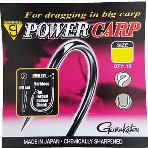Gamakatsu G Power Carp Ring Eye Barbless  (10 pcs) Maat : 16