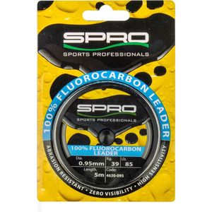 Spro 100% FC Leader - 0.75mm - 25kg - 5m - Fluorocarbon Lijn