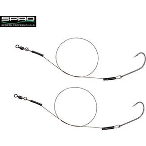 Spro Baitfish Rig 7x7 Wire 30 cm (Single Hook) Maat : Haak 4 - 12 kilo