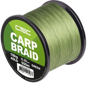 C-Tec Carp Braid Green (500m) Maat : 0.25mm