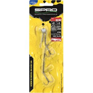 Spro Screw in Swivel Rig 9cm  - Treble 13NSB (Lure Lenght 14-20cm) Maat : 20g