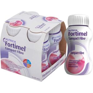 Fortimel Compact Fiber 2.4kcal Aardbei 4x125ml